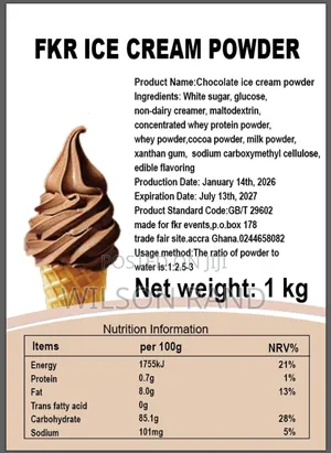 FKR Ice Cream Powder All Flavours