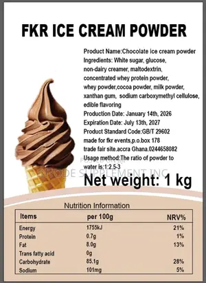 FKR Ice Cream Powder All Flavours