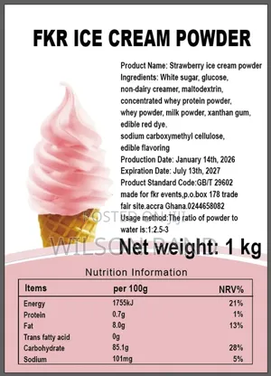 FKR Ice Cream Powder All Flavours