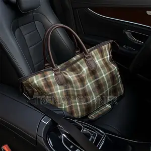 Plaid Travel Duffel Bag