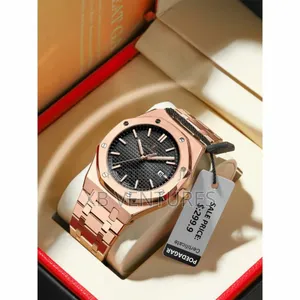 Poedagar Men's Watch Fashion Business Leisure Black