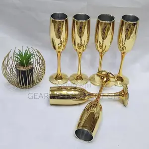 Electroplated Gold Champagne Glass