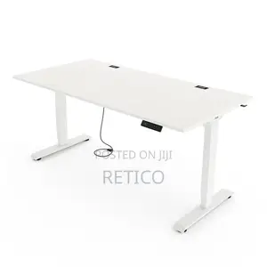 160x70 Electric Height Adjustable Table - Memory, Cup Headset Holder