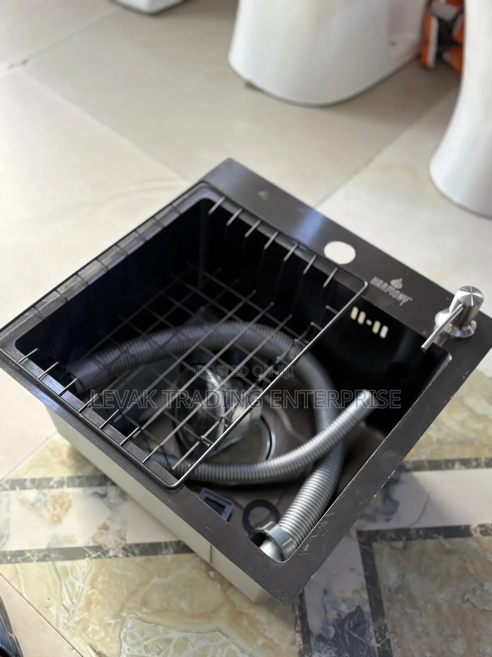Small Single Sink 40cm Black Armless Kitchen Sink