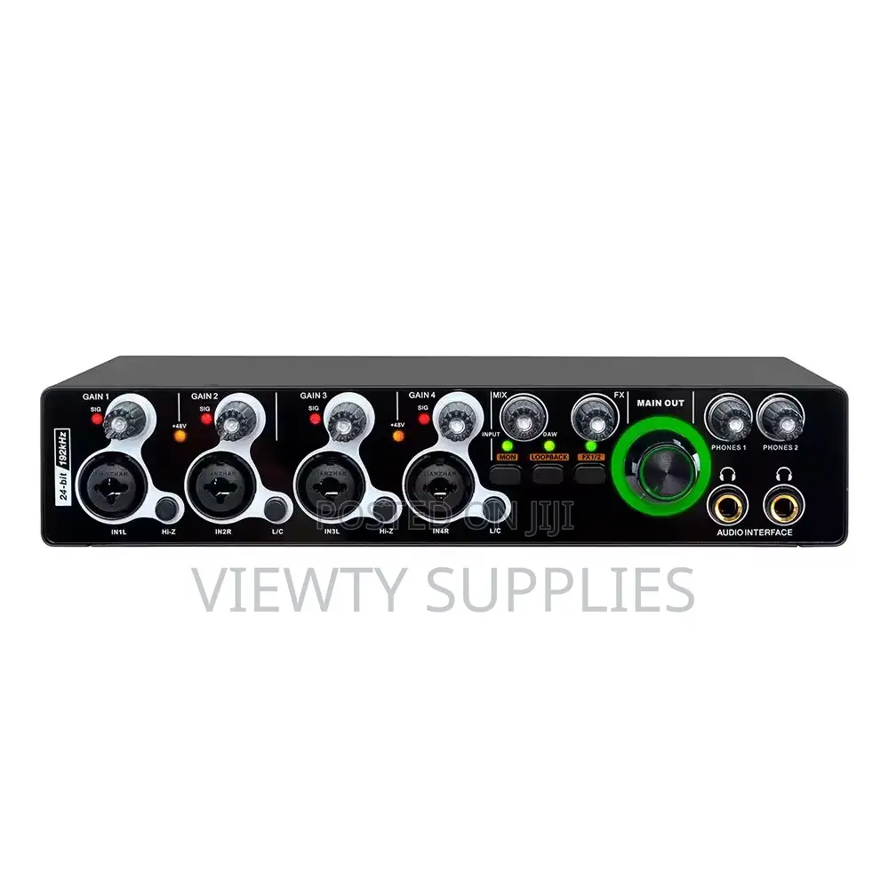 Xtuga E-44 24bit 192khz 4 Input 4 Output Usb Audio Inerface Sound Card