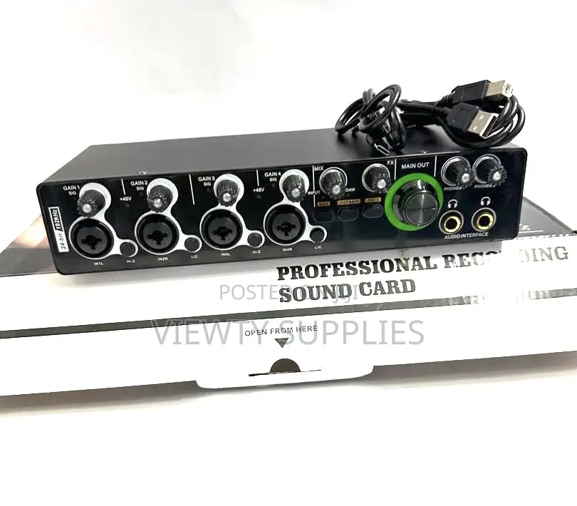Xtuga E-44 24bit 192khz 4 Input 4 Output Usb Audio Inerface Sound Card
