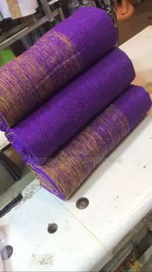 Purple and Gold Ombre Kente