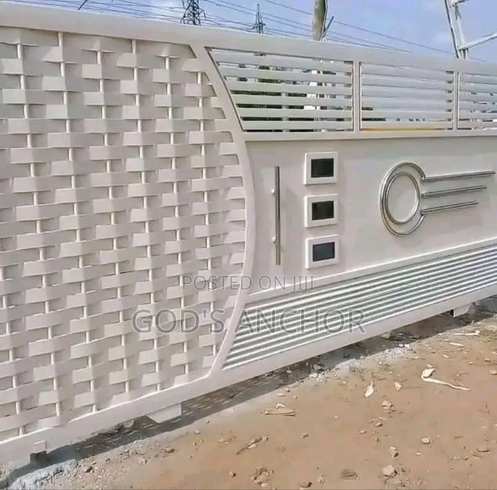 2mm Galvanise Metal Design Sliding Entrance Main Gate.