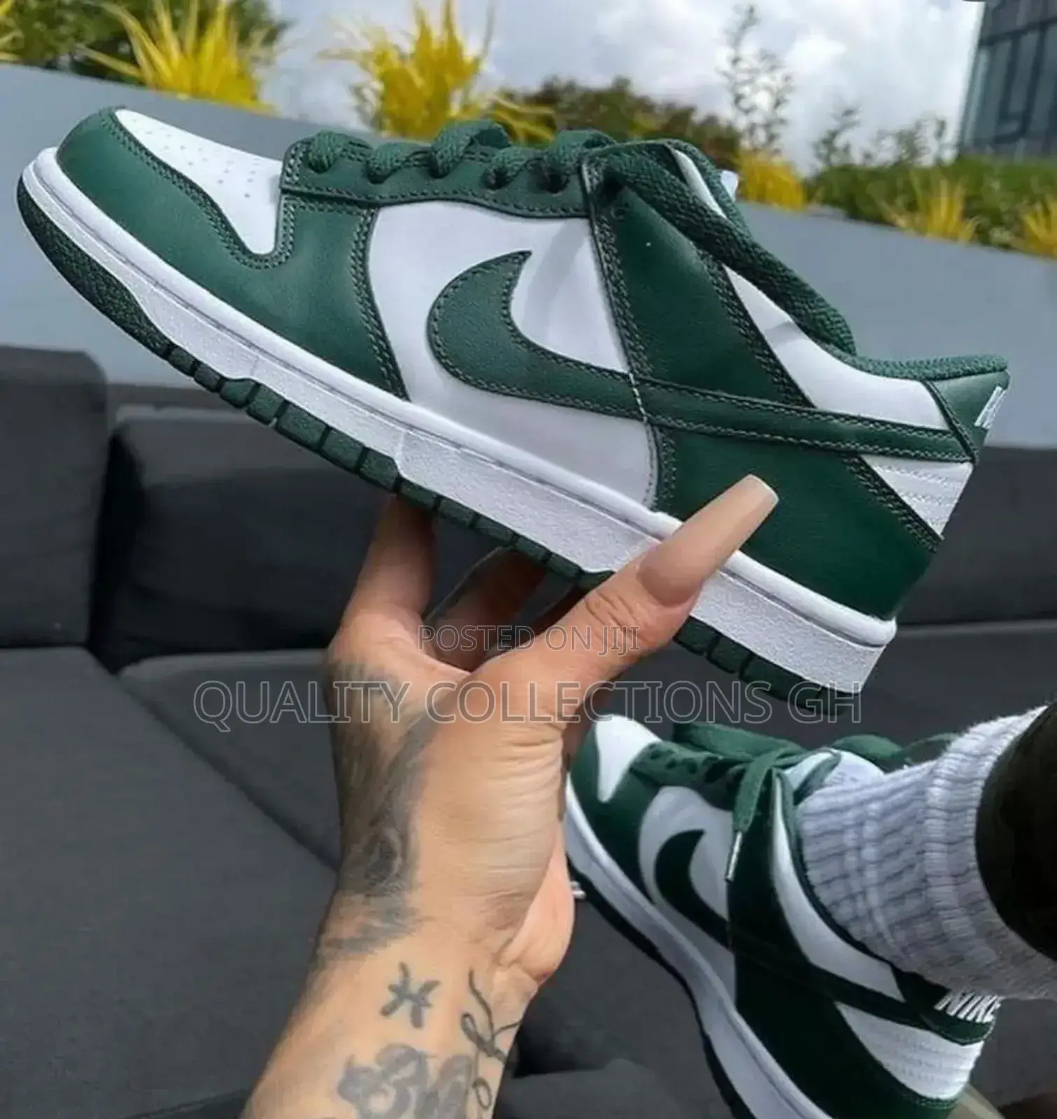 Nike Sb Low Green and White