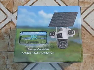 4-Lens Solar Powered Security Camera