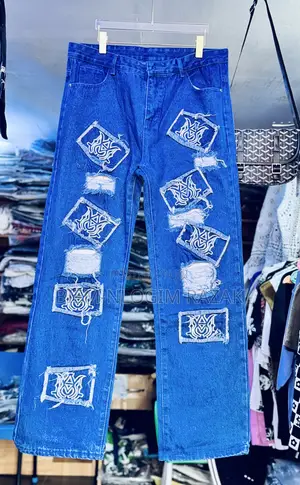 Topmost Quality Amiri N Balenciaga Baggy Jeans Available in Stock