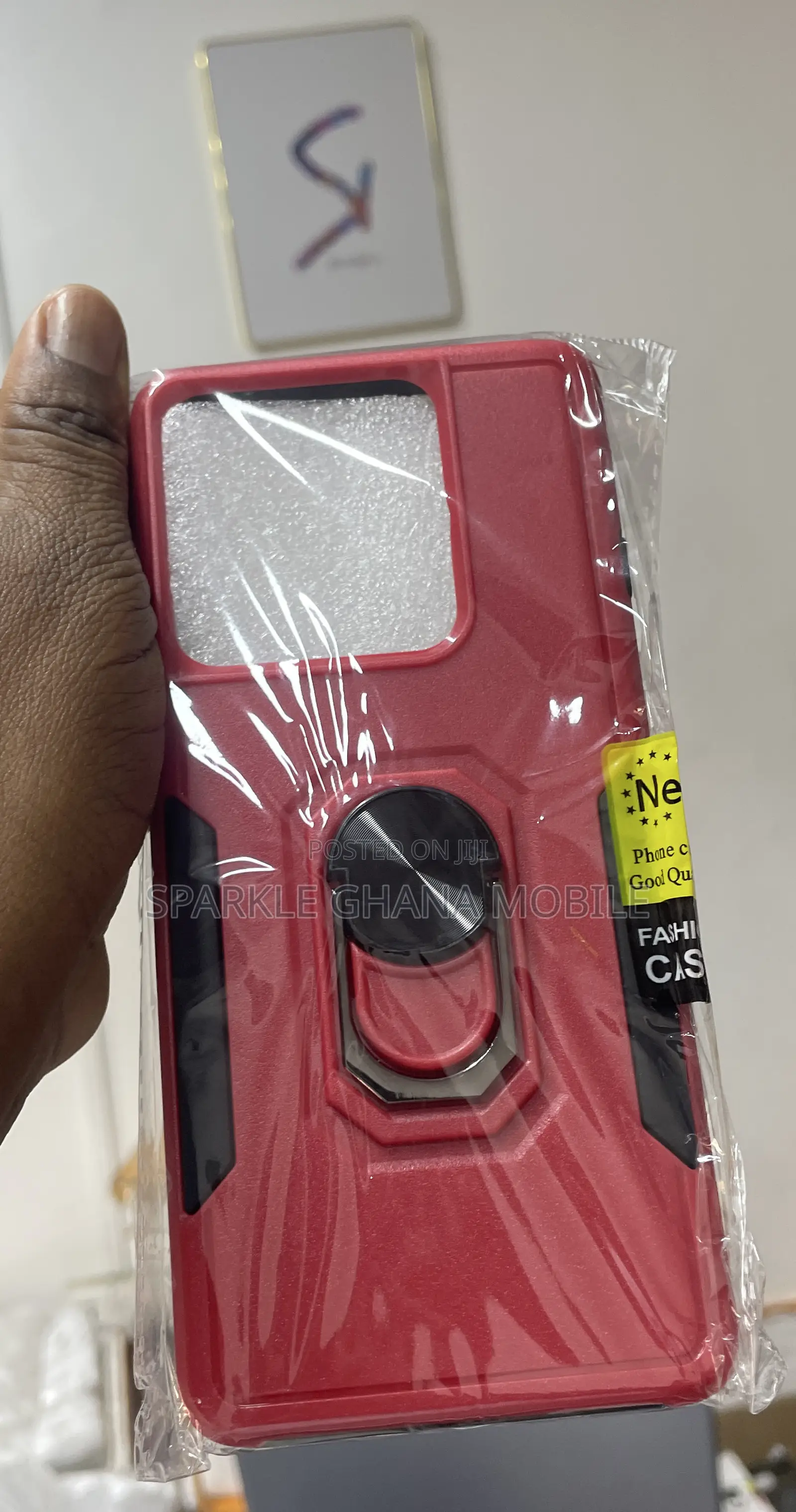 Motorola Moto Edge 2025 Protective Phone Case (Red Black)