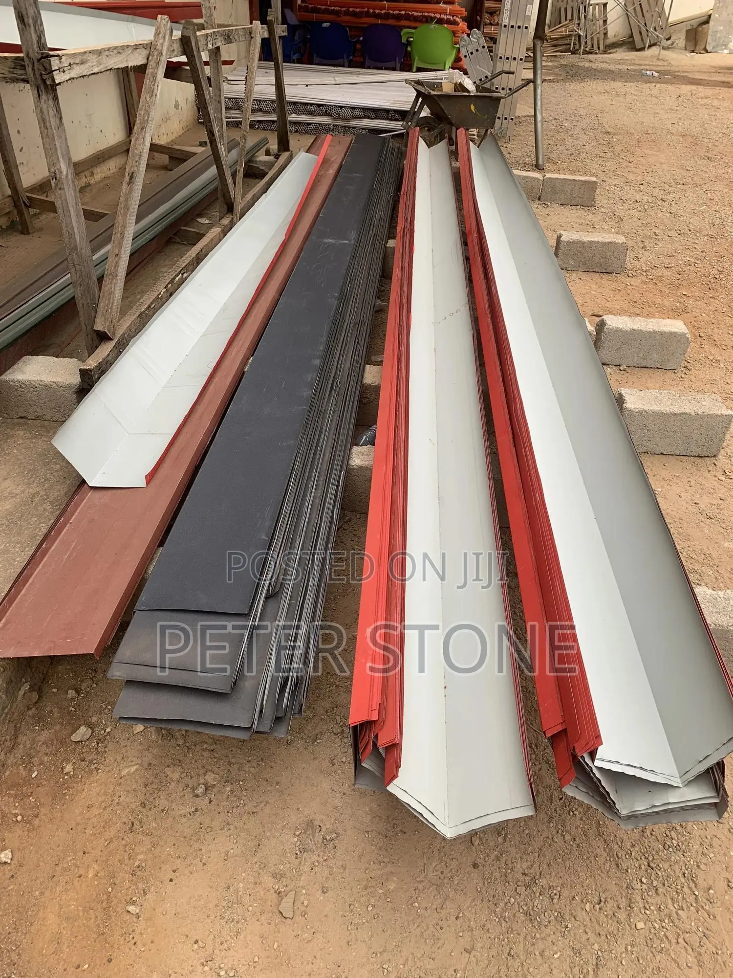 Rain Gutters ,Ridge Caps, Side Trim