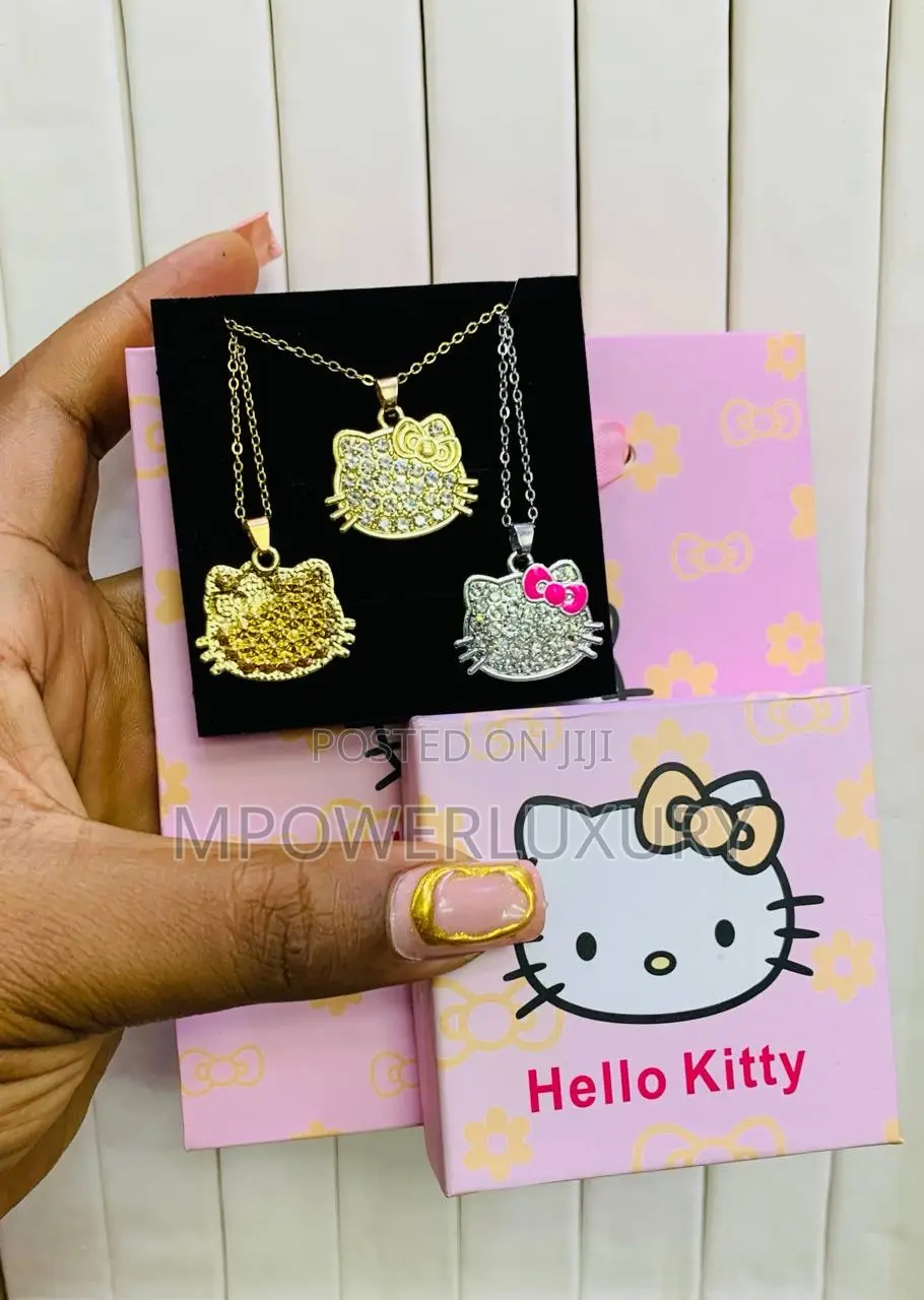 Hello Kitty Necklace Gold and Silver