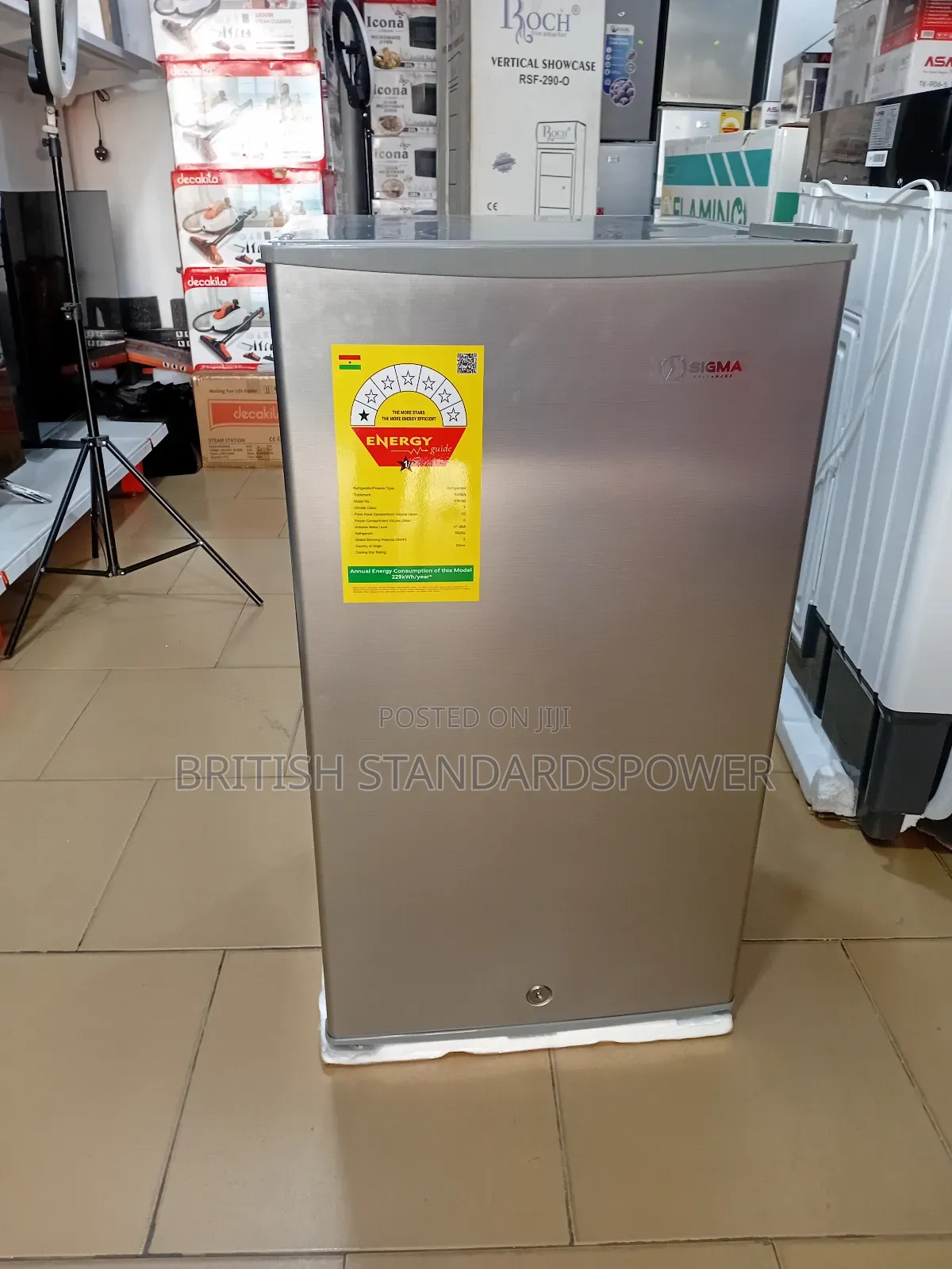 Sigma 93l Personal Cooling Unit Single Door Sigma Table Top Fridge