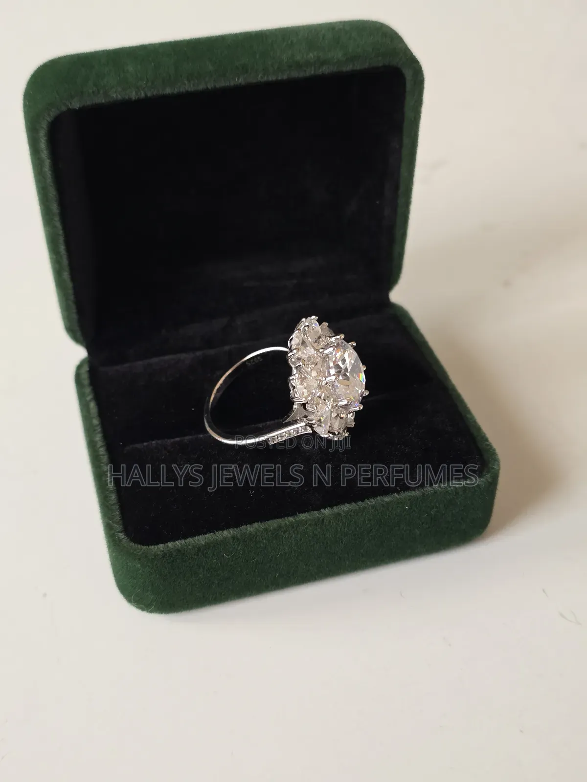 Sterling Silver Cubic Zirconia Cocktail Ring