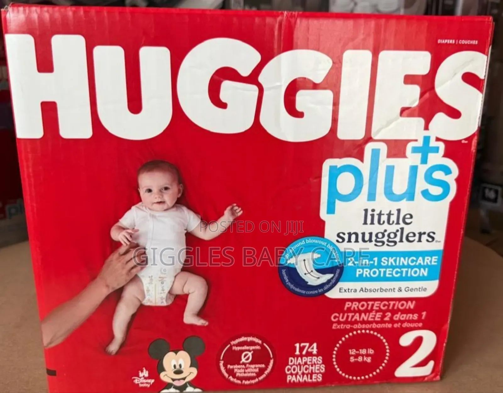 Huggies Diapers Sizes 1, 2, 3, 4, 5, 6