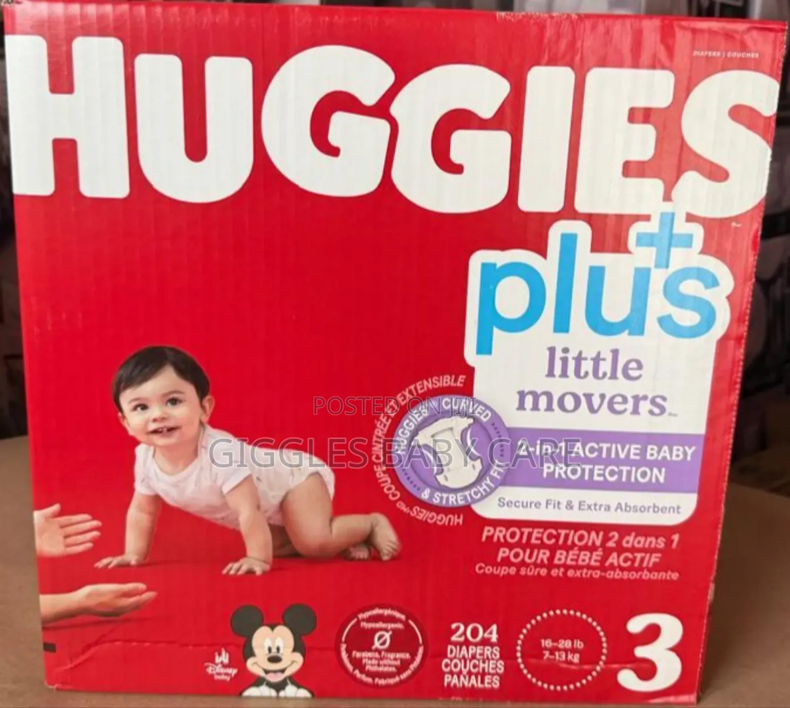 Huggies Diapers Sizes 1, 2, 3, 4, 5, 6