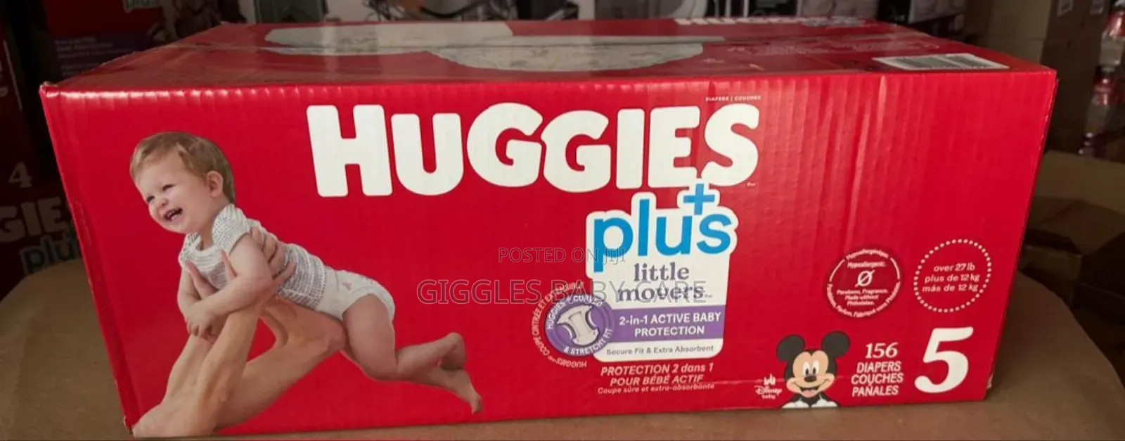 Huggies Diapers Sizes 1, 2, 3, 4, 5, 6
