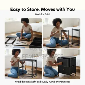 Oraimo Noirstand Multi-Purpose Design Spacious Storage Nightstand