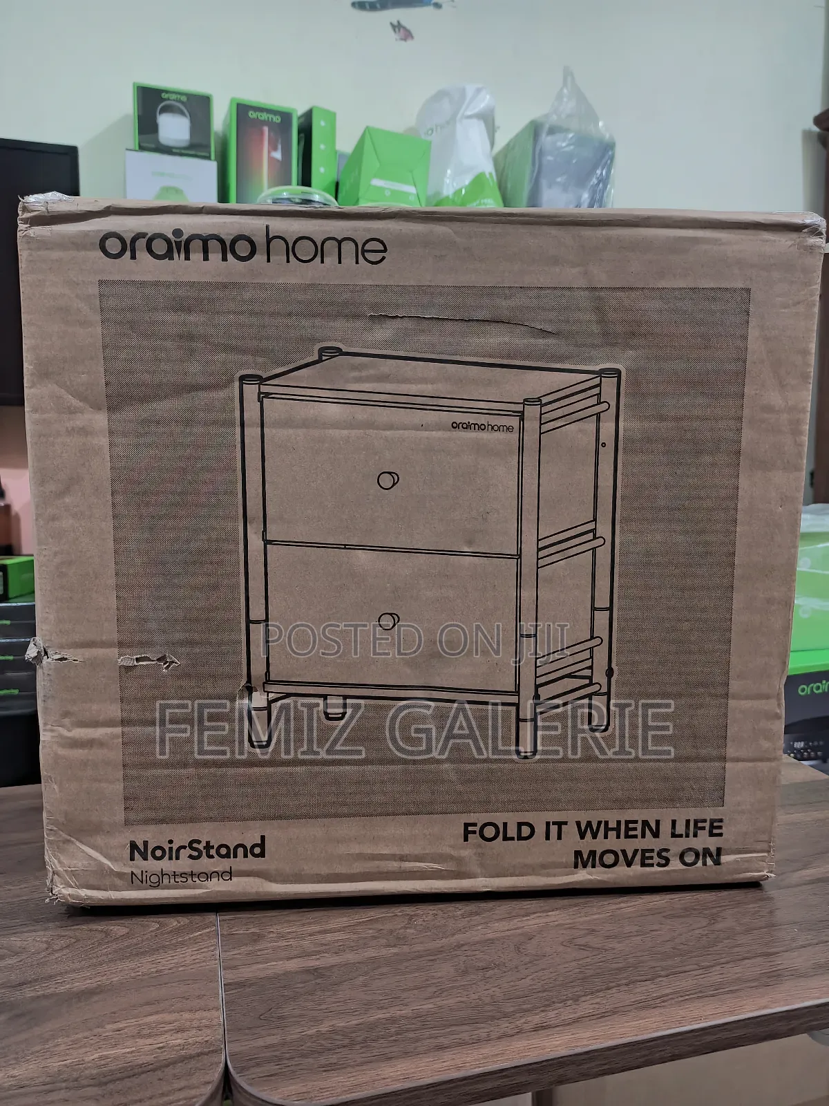 Oraimo Noirstand Multi-Purpose Design Spacious Storage Nightstand