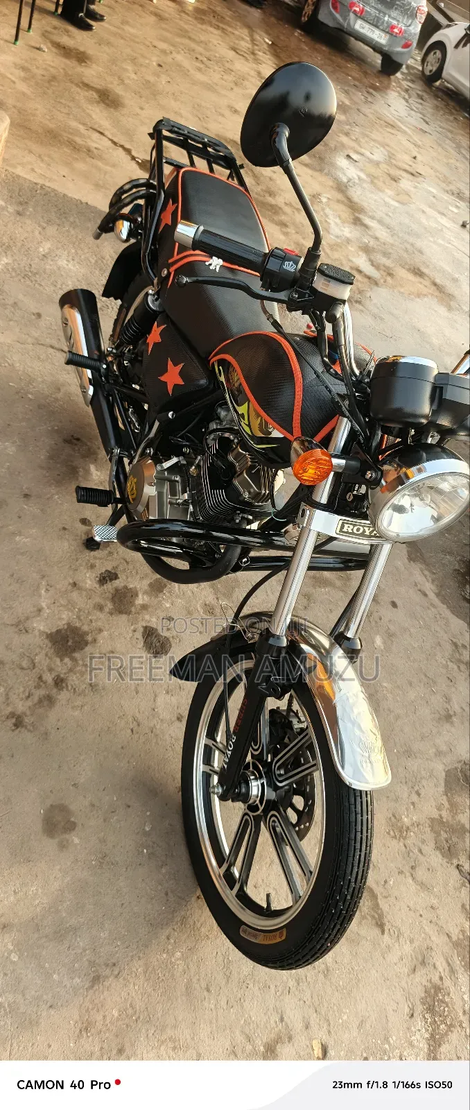 New Royal Motorcycle 2025 Black
