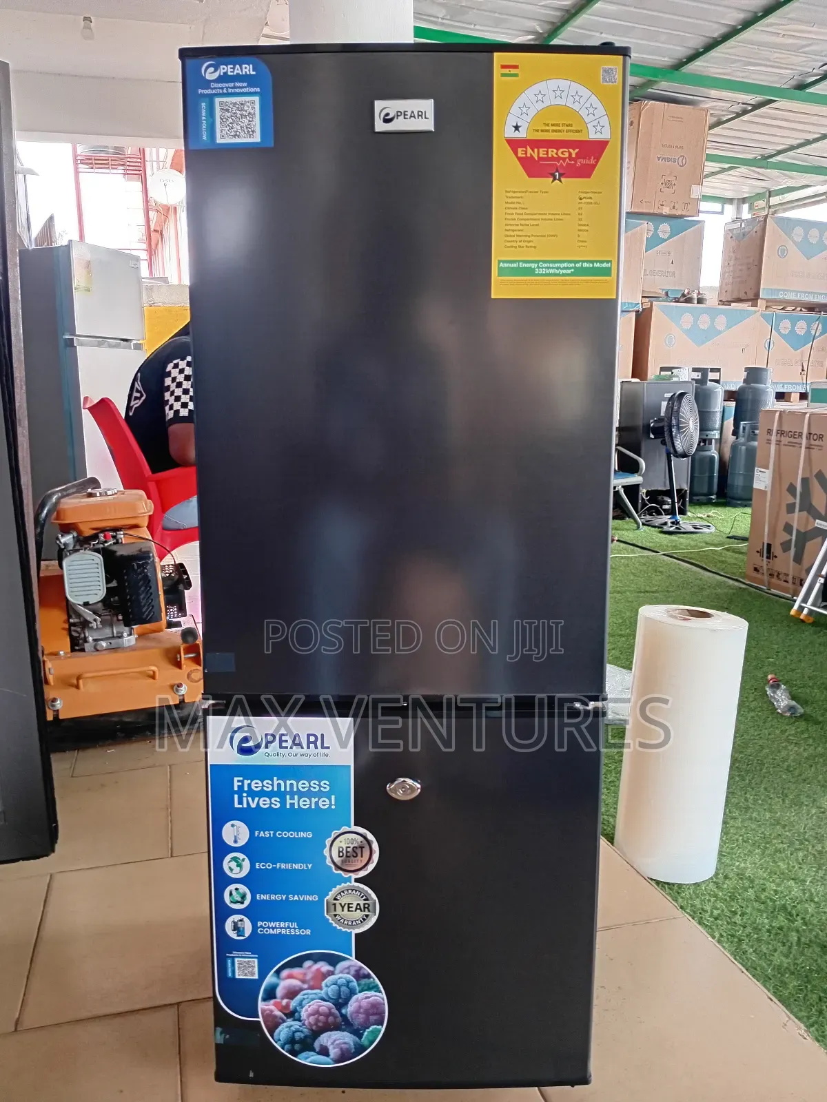 Pearl 94l Double Door Fridge Bottom Freezer 2doors