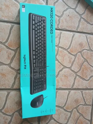 Logitech Mk120 Corded Keyboard and Mouse Combo