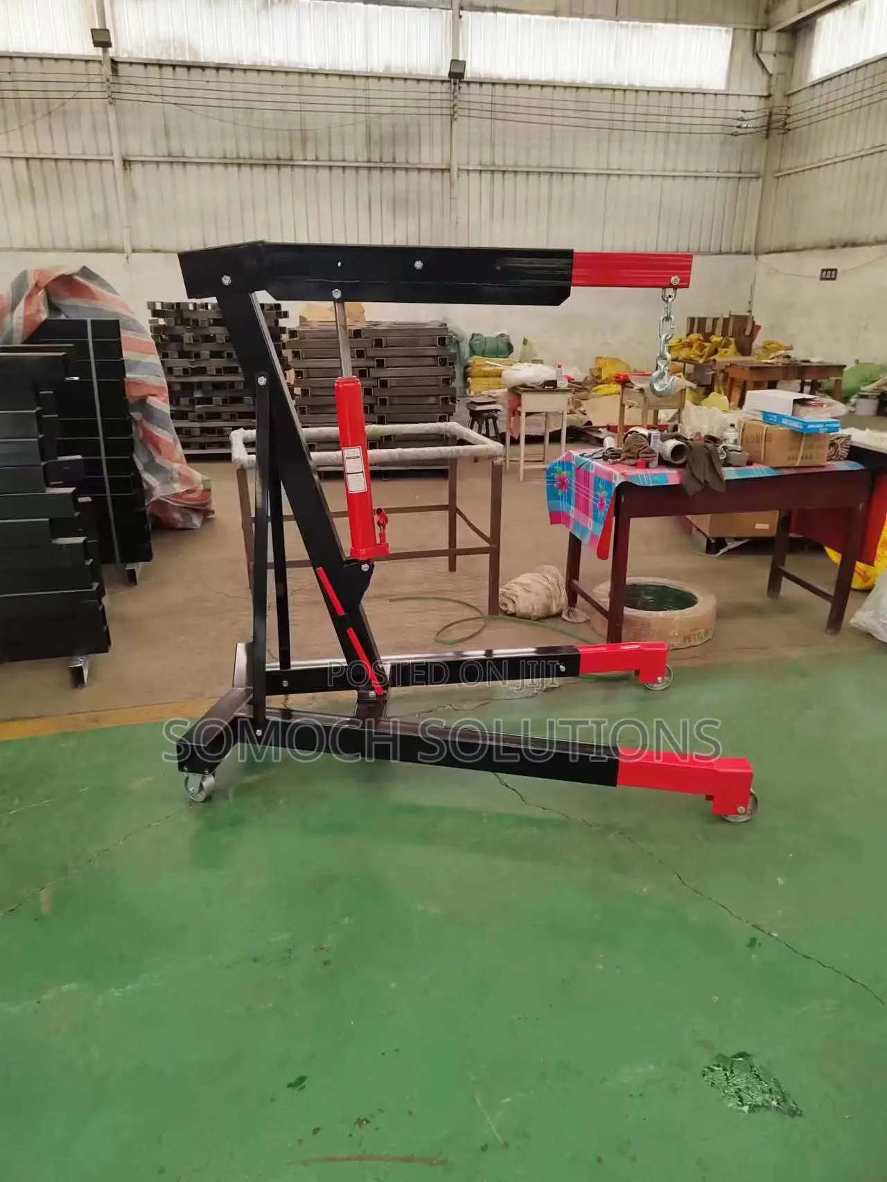 3 Ton Hydraulic Engine Crane Engine Hoist Heavy Duty Ghana