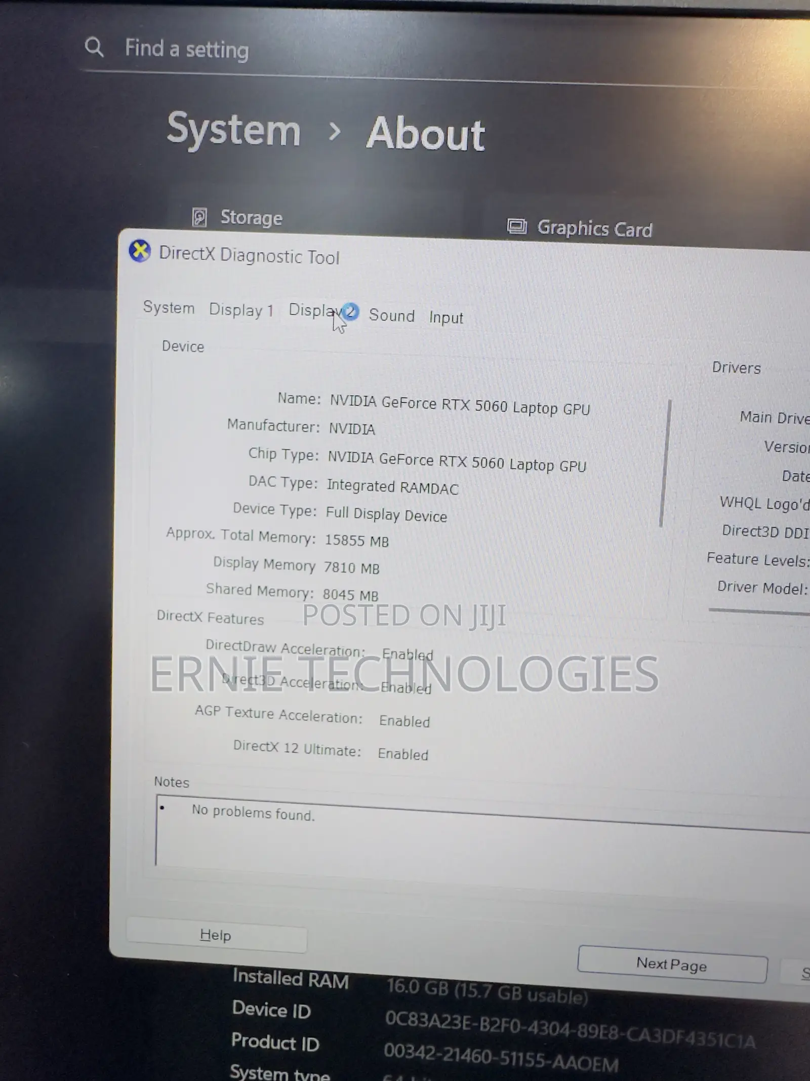 Laptop Lenovo LOQ 15IRH8 16GB Intel Core i7 SSD 512GB