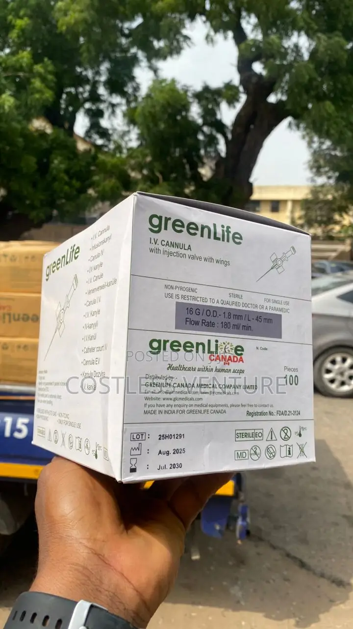 Greenlife I.V Cannula (16g) Grey