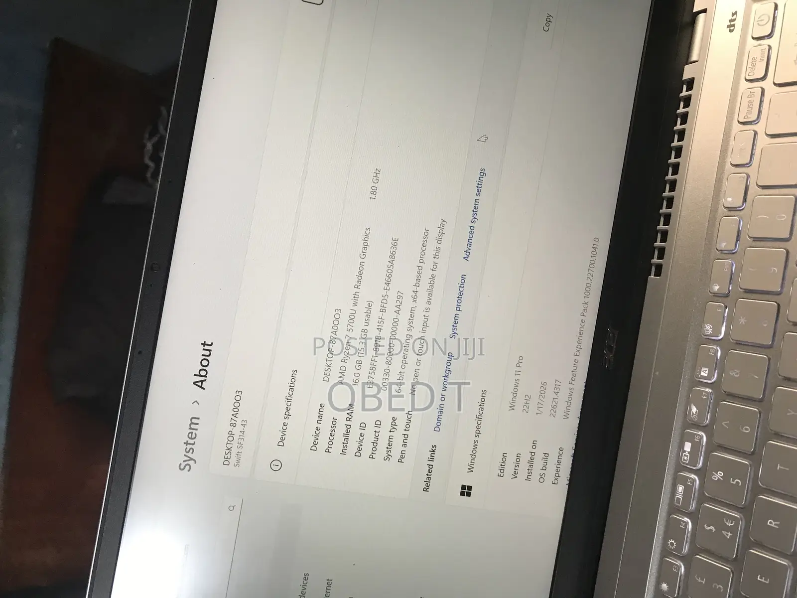 New Laptop Acer Swift 3 16GB Intel Core i5 HDD 1T