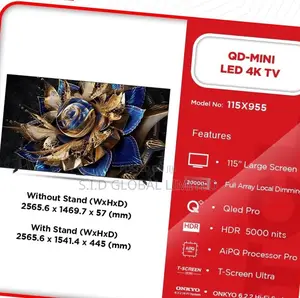 Tcl 115" Aipq Pro P Rocessor Q Led Tv