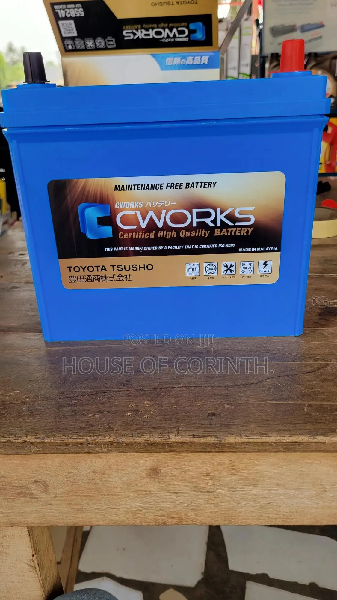 Toyota C-Works Battery 55b24l 11 Plates 45ah 12 Volts