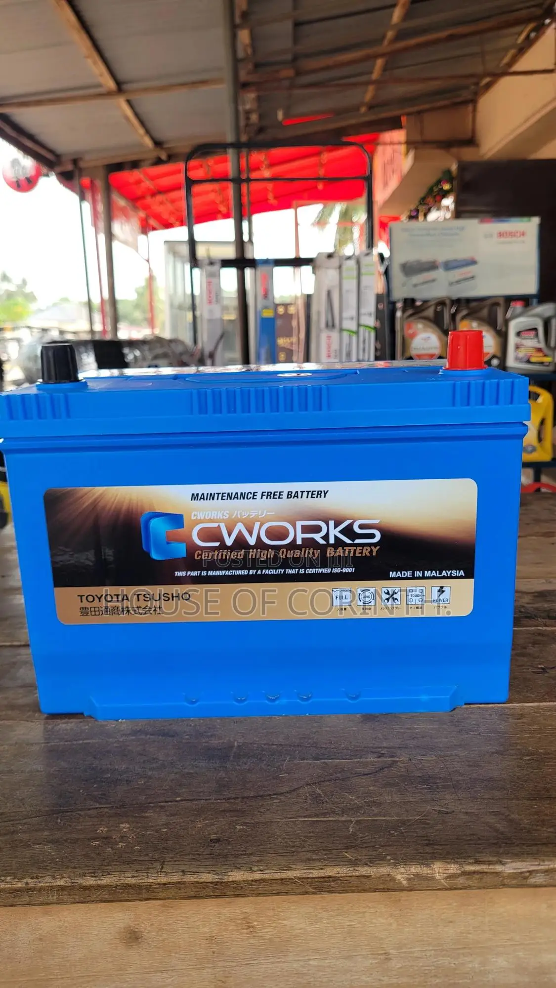 Toyota C-Works Battery 105d31l 17 Plates 90ah 12 Volts