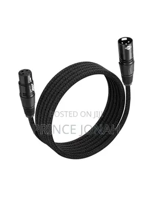 Shaevle 2m XLR Microphone Cable Male to Female 3 Pin Nylon Braided