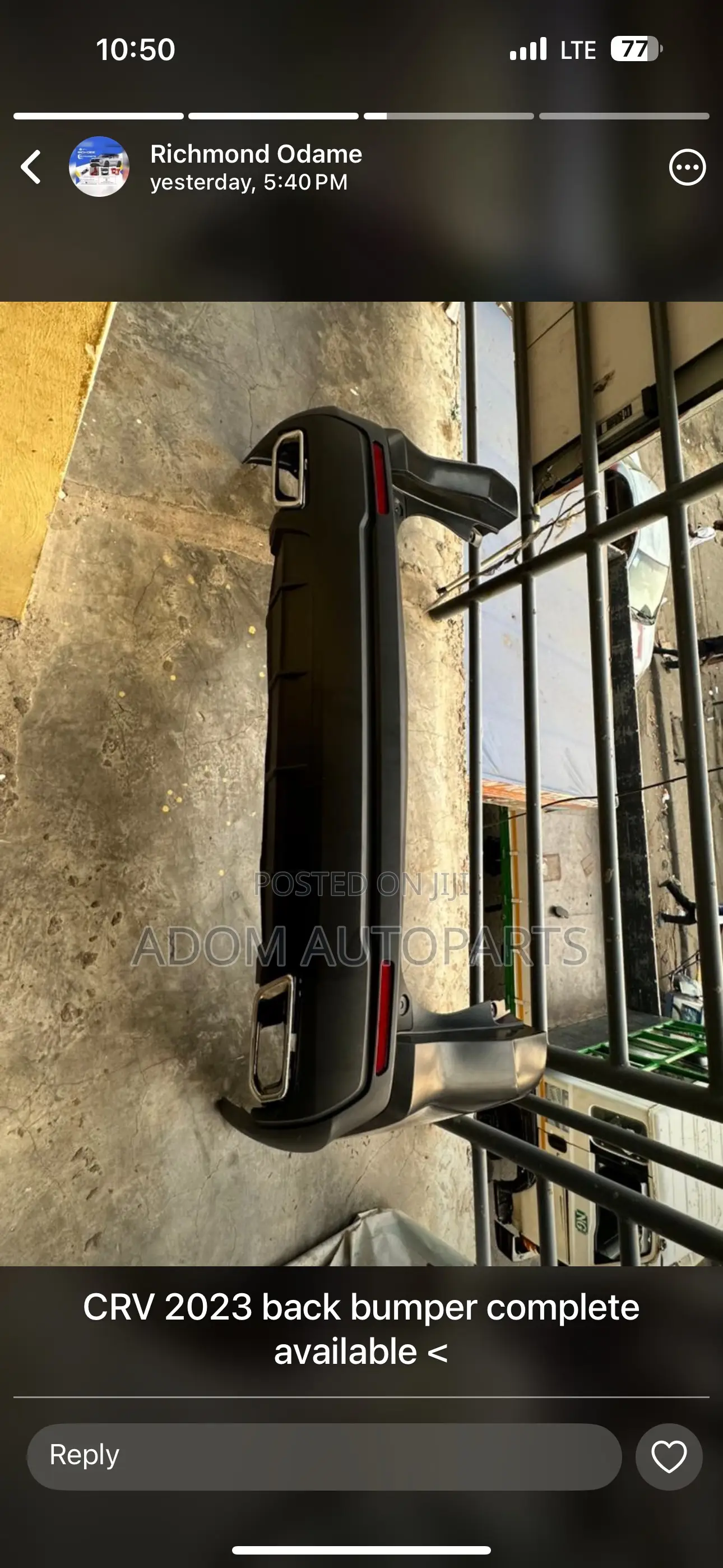 Honda Crv Back Bumper Complete 2023 2024 2025