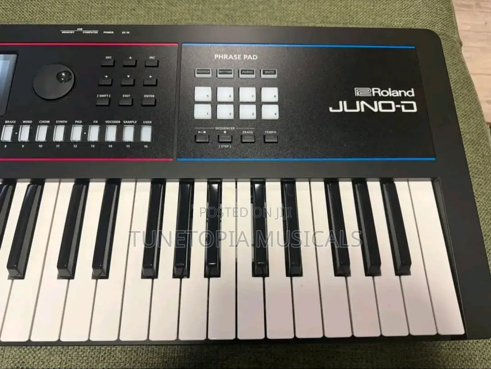 Roland Juno-d6 61-keys Keyboard Synthesizer.