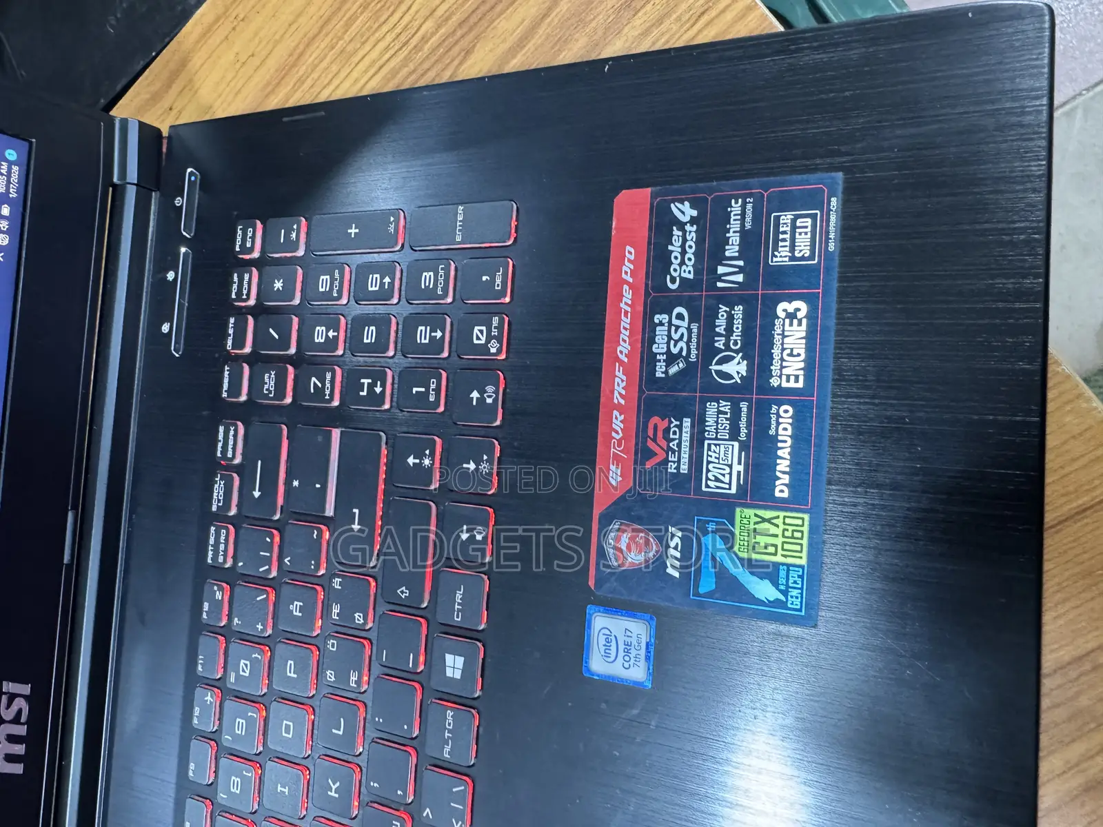 Laptop MSI GE62VR 7RF Apache Pro 32GB Intel Core I7 HDD+SSD 1T