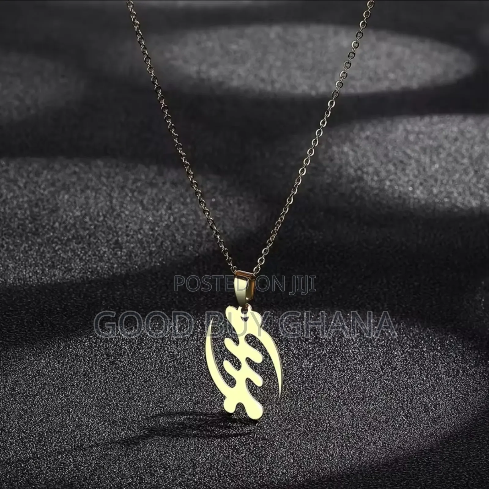 Gye Nyame Adinkra Symbol Pendant Necklace