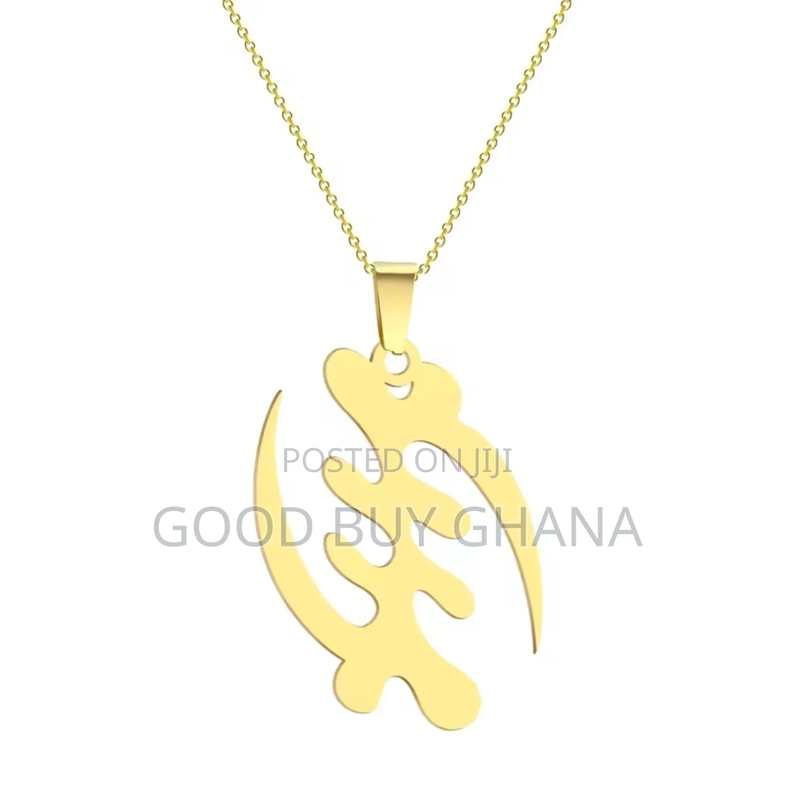 Gye Nyame Adinkra Symbol Pendant Necklace