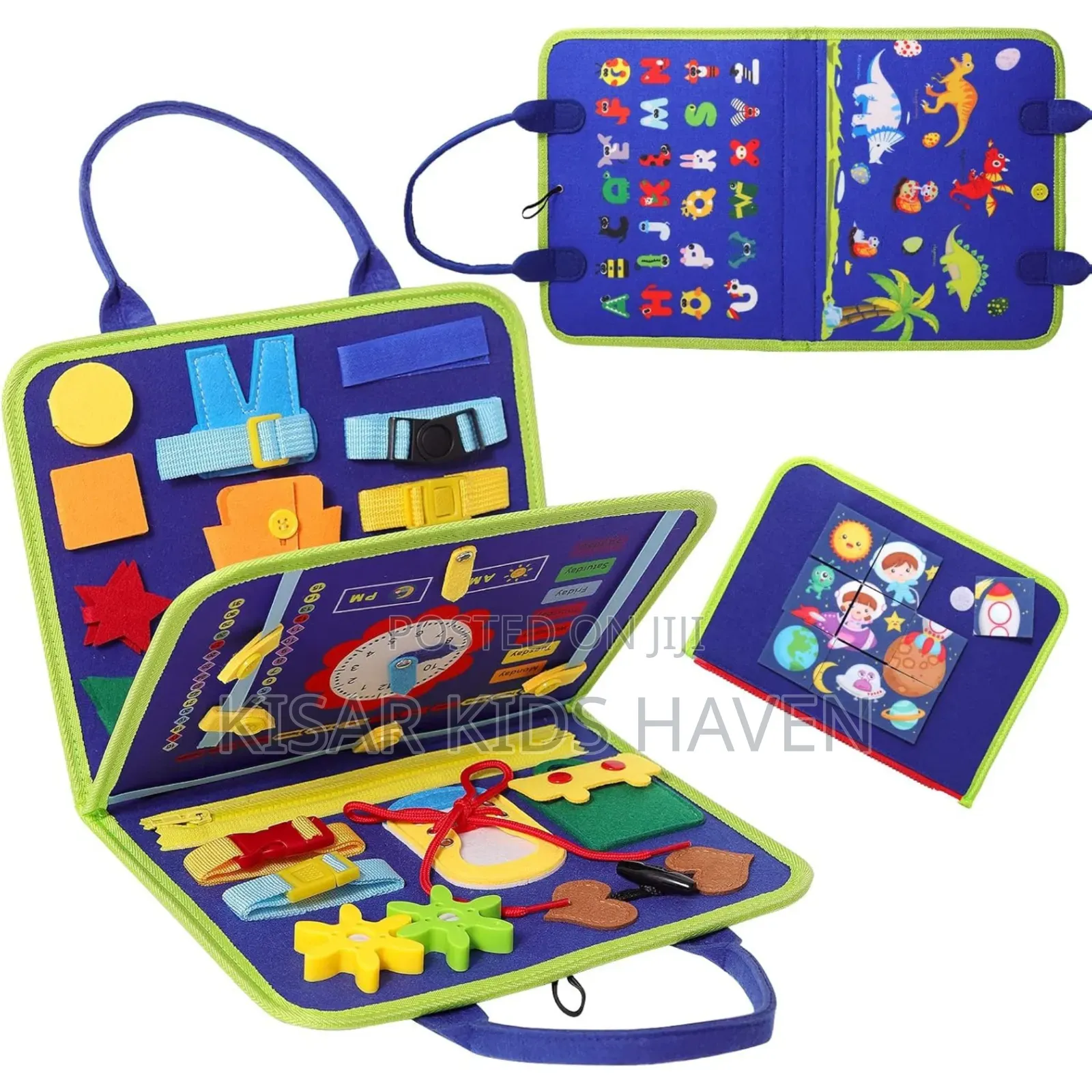 Busy Board and Sensory Activity Book for Toddlers 1 to 4 Years