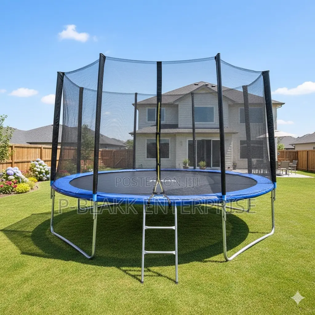 10feet Outdoor Trampoline 3.05m With Ladder And Safety Net