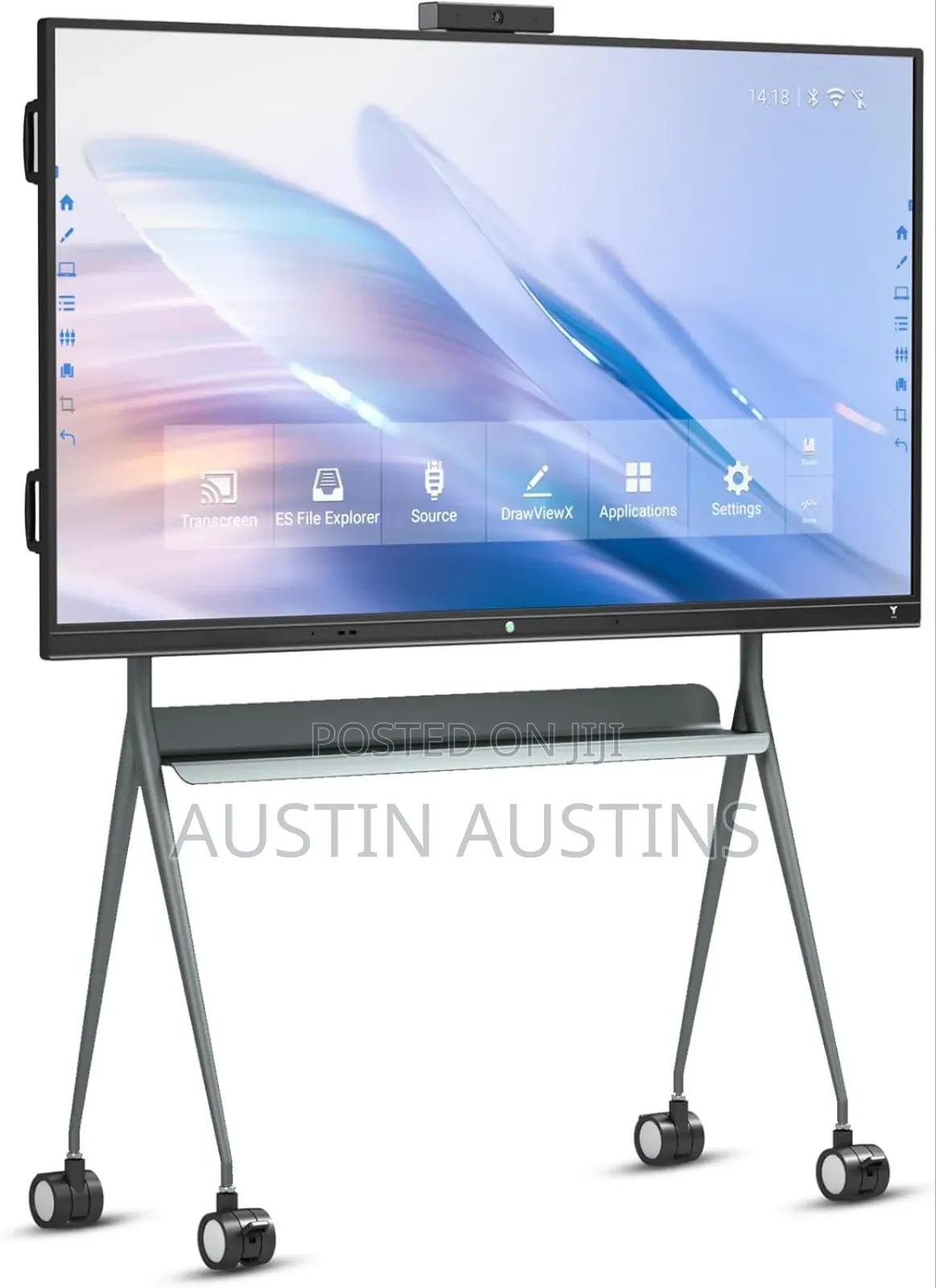 New 98 Inches Smart Interactive Board Panel With Camera and Stand