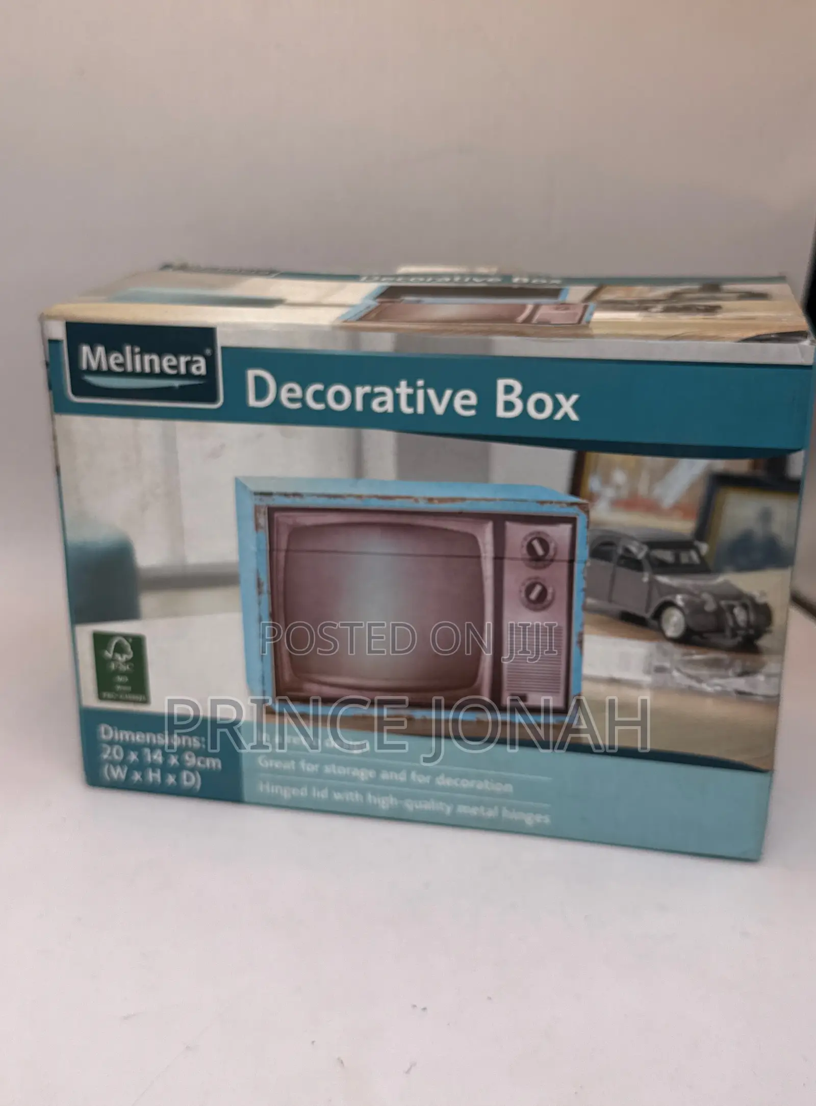Melinera Retro Decorative Box Keepsake Storage Box.