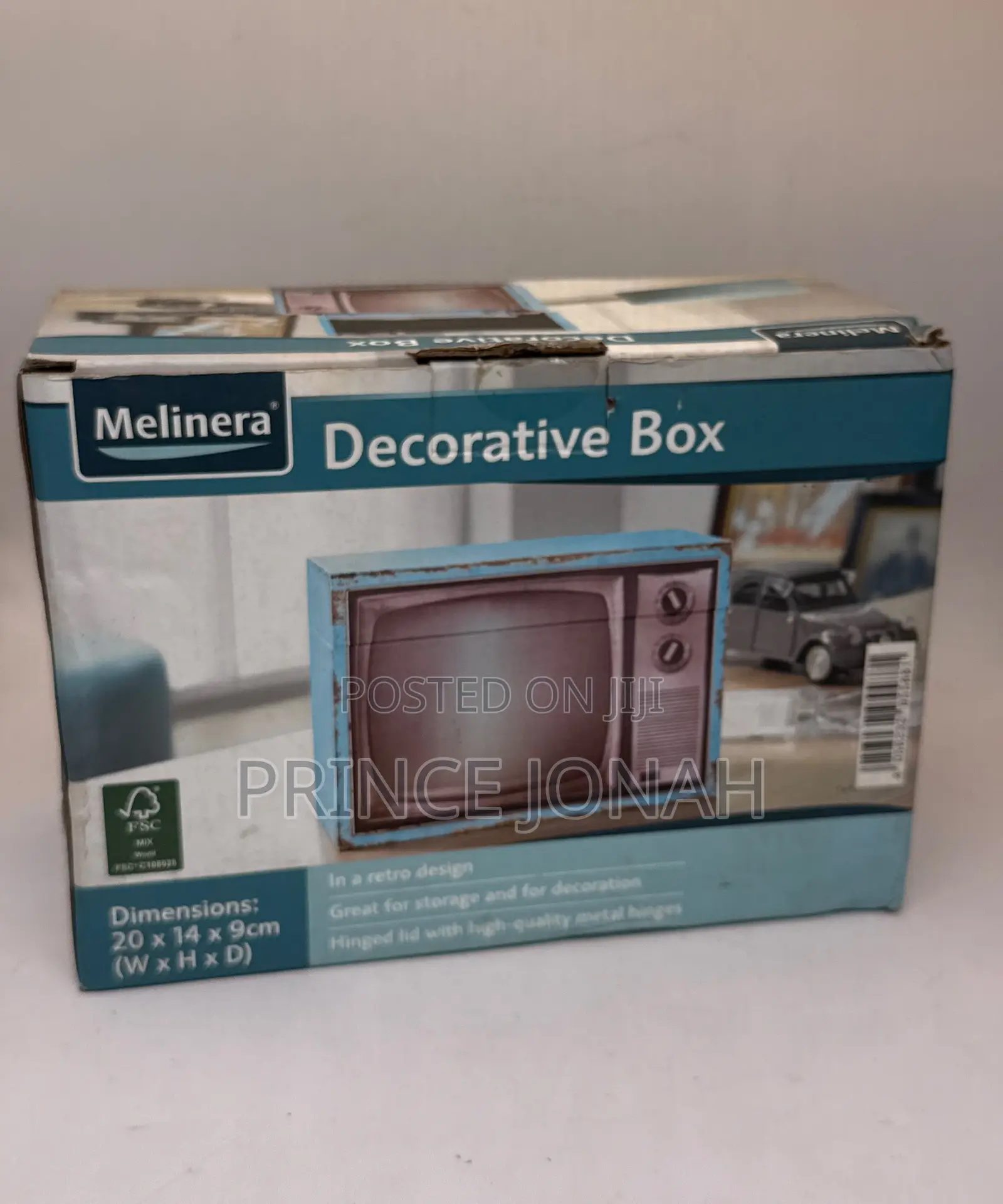 Melinera Retro Decorative Box Keepsake Storage Box.