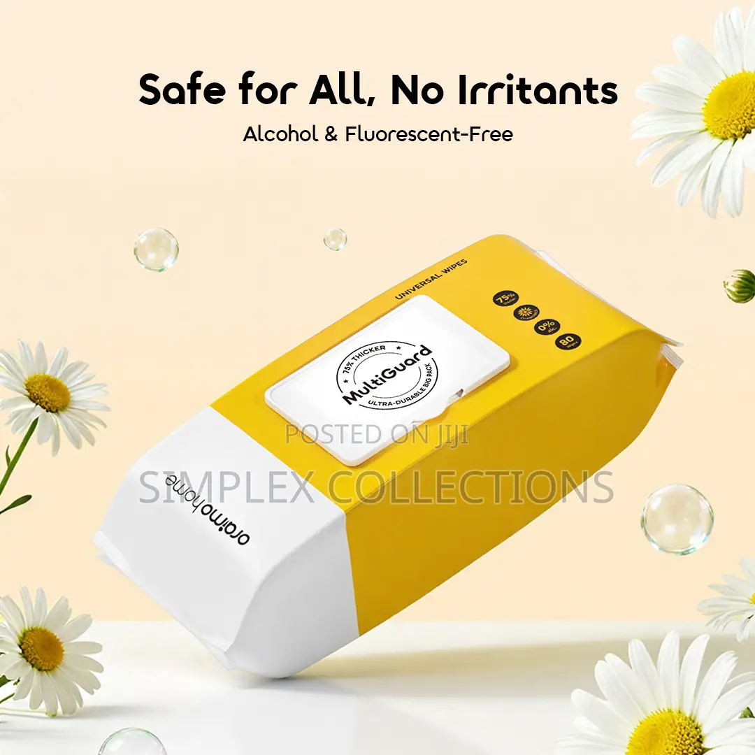 Ooraimo Multiguard 1*80 Wipes Soft Family Pack Universal Wipes