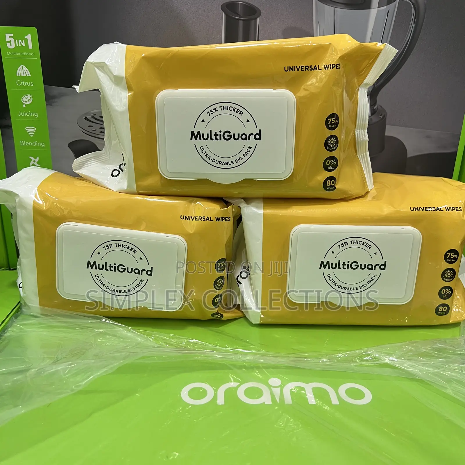 Ooraimo Multiguard 1*80 Wipes Soft Family Pack Universal Wipes