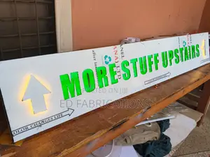 Sign Post With and Without Light