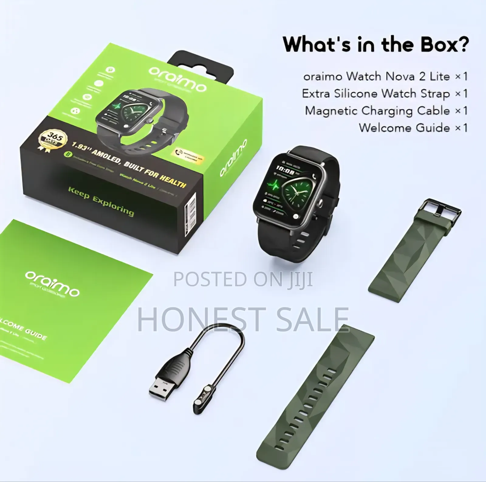 Oraimo Watch Nova 2 Lite 1.93'' Amoled Full Touch Screen Smart Watch